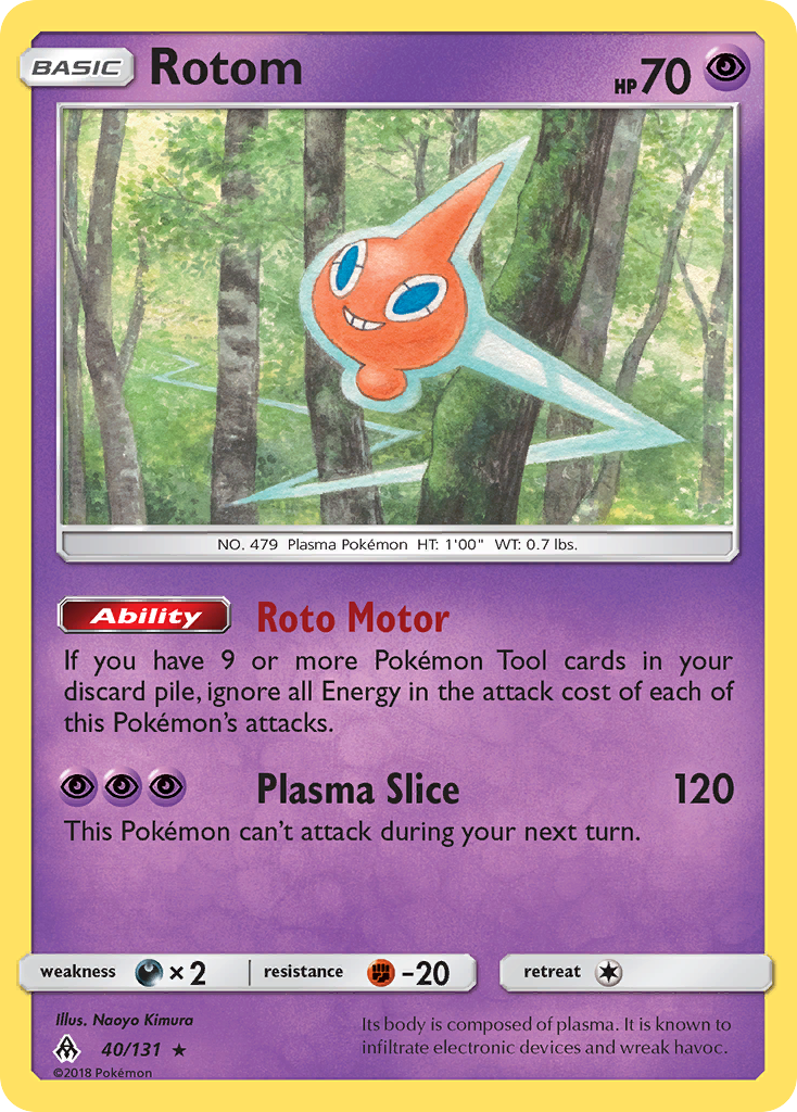 Rotom (40/131) [Sun & Moon: Forbidden Light] | Deep Dive Games St. Marys