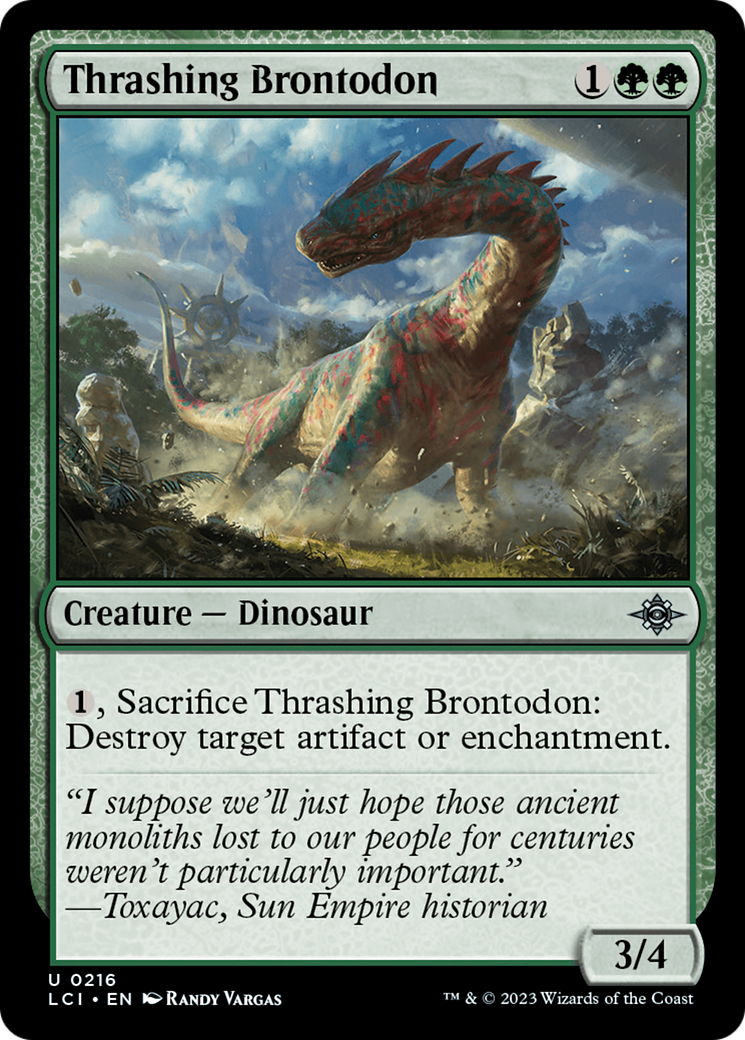 Thrashing Brontodon [The Lost Caverns of Ixalan] | Deep Dive Games St. Marys