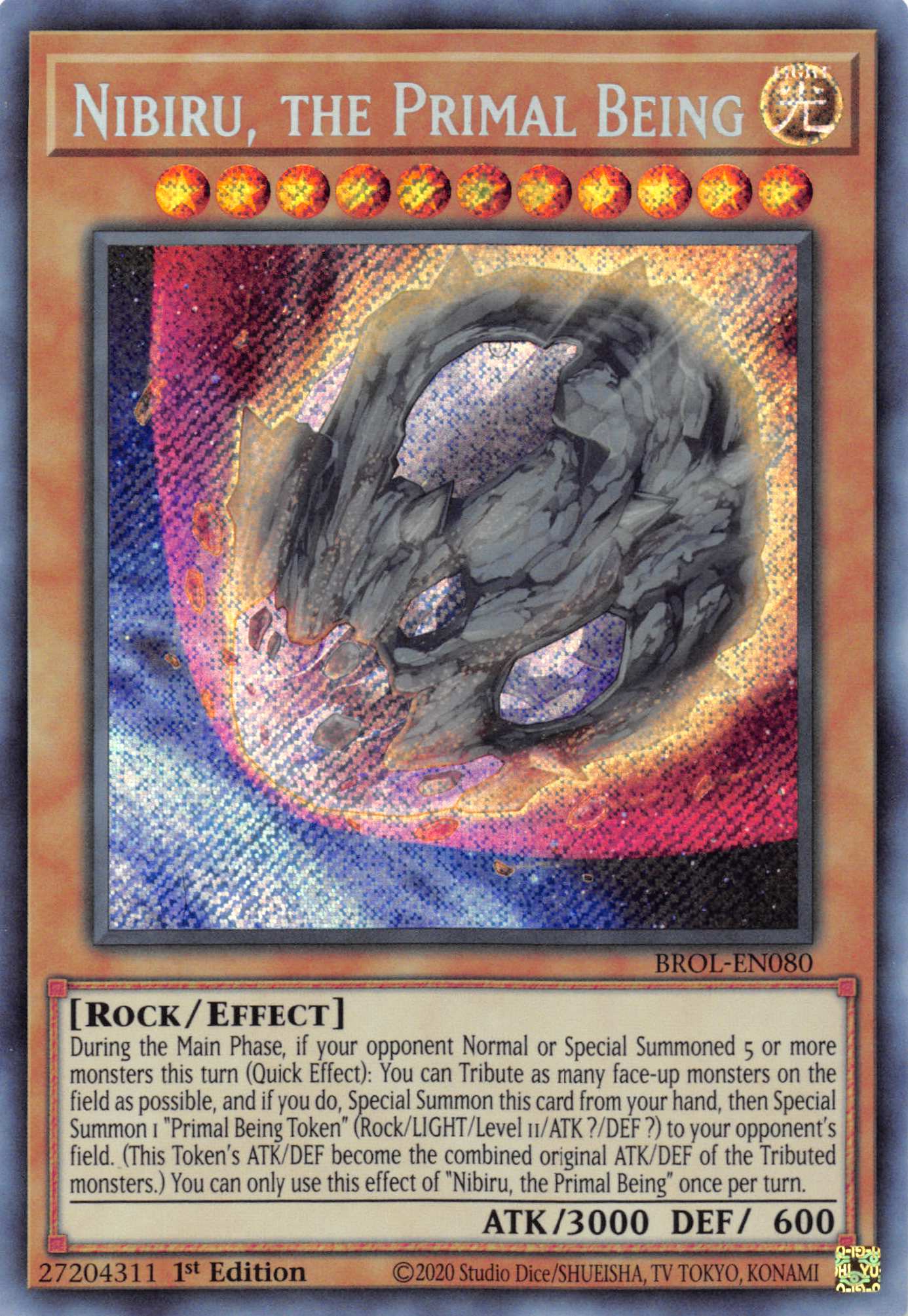 Nibiru, the Primal Being [BROL-EN080] Secret Rare | Deep Dive Games St. Marys