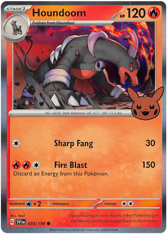 Houndoom (034/198) [Trick or Trade 2023] | Deep Dive Games St. Marys