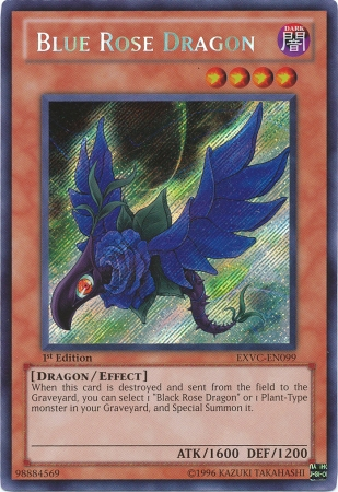 Blue Rose Dragon [EXVC-EN099] Secret Rare | Deep Dive Games St. Marys