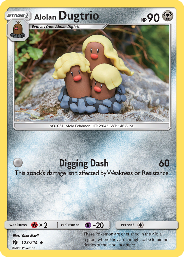 Alolan Dugtrio (123/214) [Sun & Moon: Lost Thunder] | Deep Dive Games St. Marys