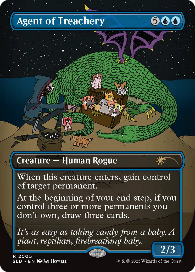 Agent of Treachery (Rainbow Foil) [Secret Lair Drop Series] | Deep Dive Games St. Marys