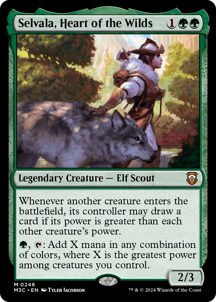 Selvala, Heart of the Wilds (Ripple Foil) [Modern Horizons 3 Commander] | Deep Dive Games St. Marys