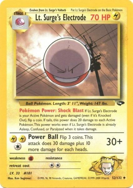 Lt. Surge's Electrode (52/132) [Gym Challenge Unlimited] | Deep Dive Games St. Marys