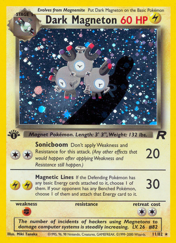 Dark Magneton (11/82) [Team Rocket 1st Edition] | Deep Dive Games St. Marys