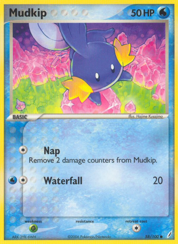 Mudkip (58/100) [EX: Crystal Guardians] | Deep Dive Games St. Marys