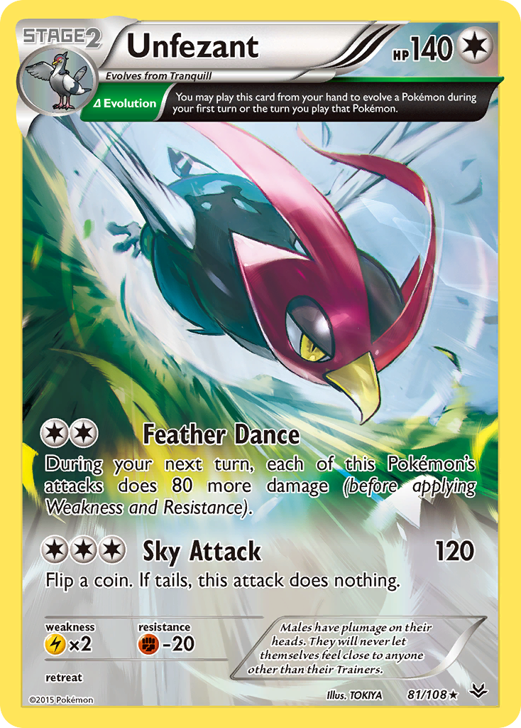 Unfezant (81/108) [XY: Roaring Skies] | Deep Dive Games St. Marys