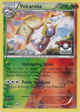 Volcarona (15/114) (League Promo 2nd Place) [XY: Steam Siege] | Deep Dive Games St. Marys