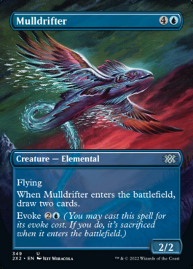 Mulldrifter (Borderless Alternate Art) [Double Masters 2022] | Deep Dive Games St. Marys