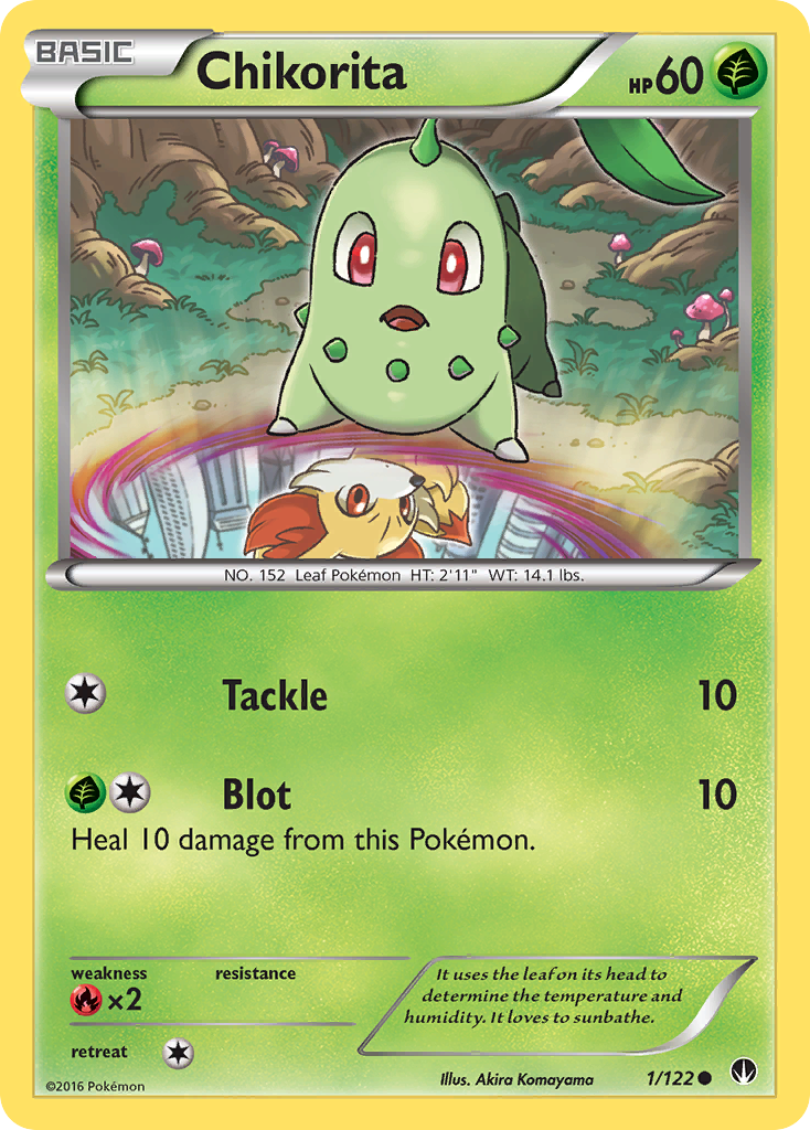 Chikorita (1/122) [XY: BREAKpoint] | Deep Dive Games St. Marys