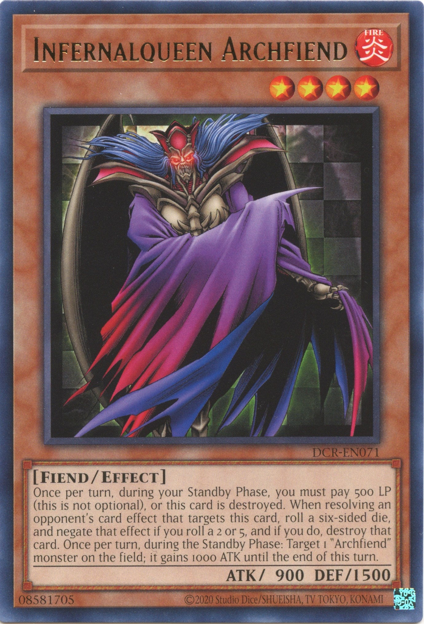 Infernalqueen Archfiend (25th Anniversary) [DCR-EN071] Rare | Deep Dive Games St. Marys