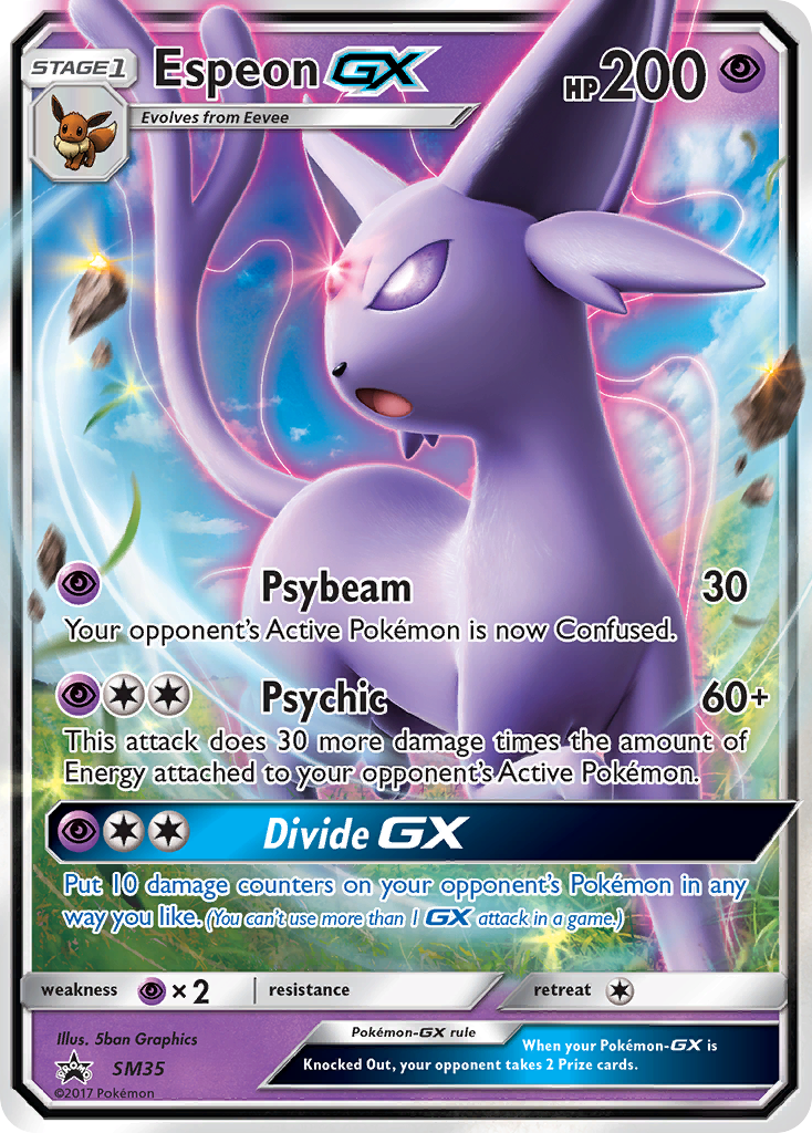 Espeon GX (SM35) [Sun & Moon: Black Star Promos] | Deep Dive Games St. Marys