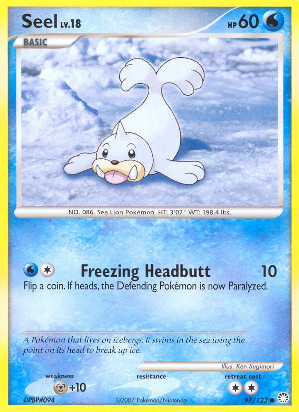 Seel (97/123) [Diamond & Pearl: Mysterious Treasures] | Deep Dive Games St. Marys