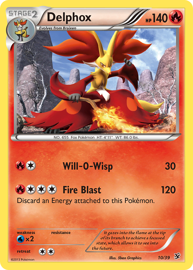 Delphox (10/39) [XY: Kalos Starter Set] | Deep Dive Games St. Marys