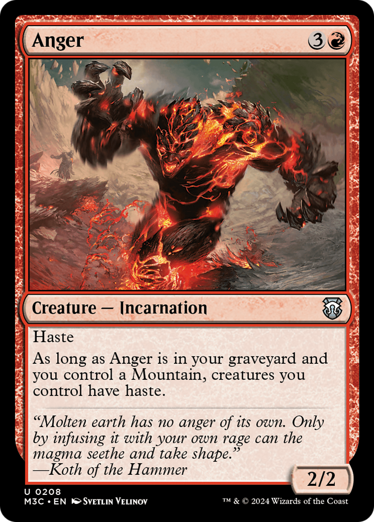 Anger [Modern Horizons 3 Commander] | Deep Dive Games St. Marys