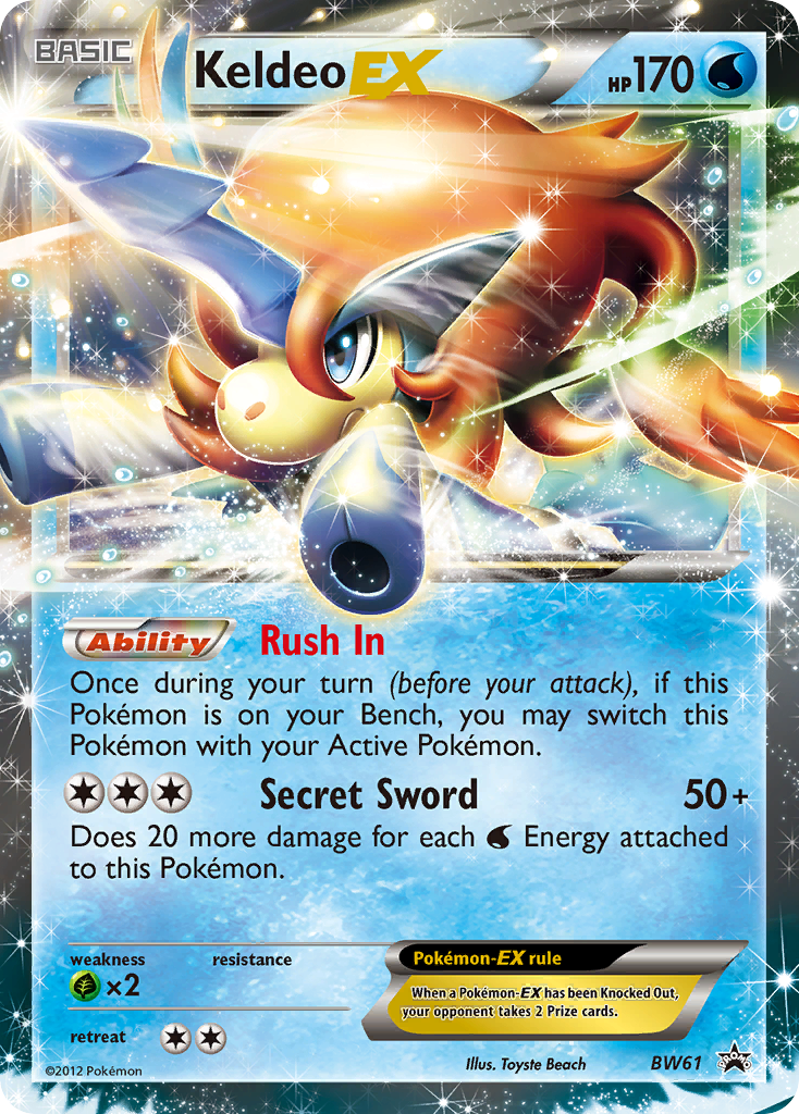 Keldeo EX (BW61) [Black & White: Black Star Promos] | Deep Dive Games St. Marys