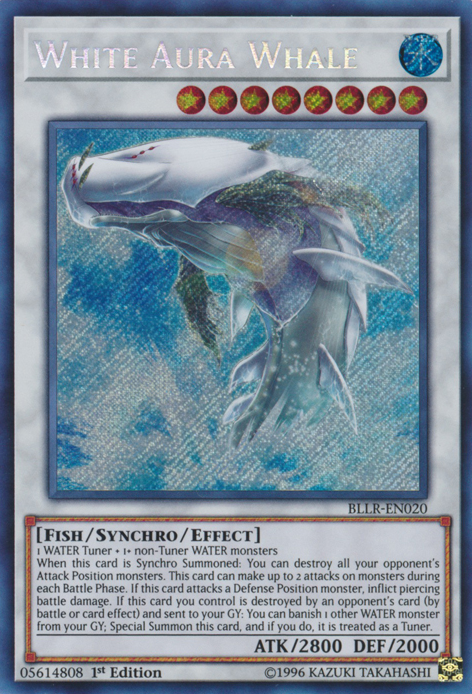 White Aura Whale [BLLR-EN020] Secret Rare | Deep Dive Games St. Marys