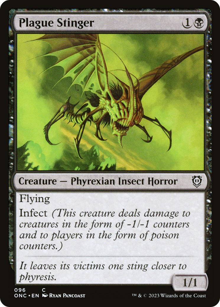 Plague Stinger [Phyrexia: All Will Be One Commander] | Deep Dive Games St. Marys