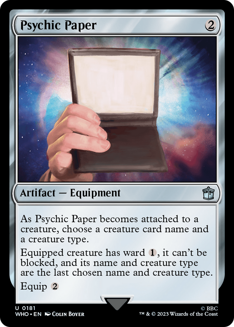 Psychic Paper [Doctor Who] | Deep Dive Games St. Marys