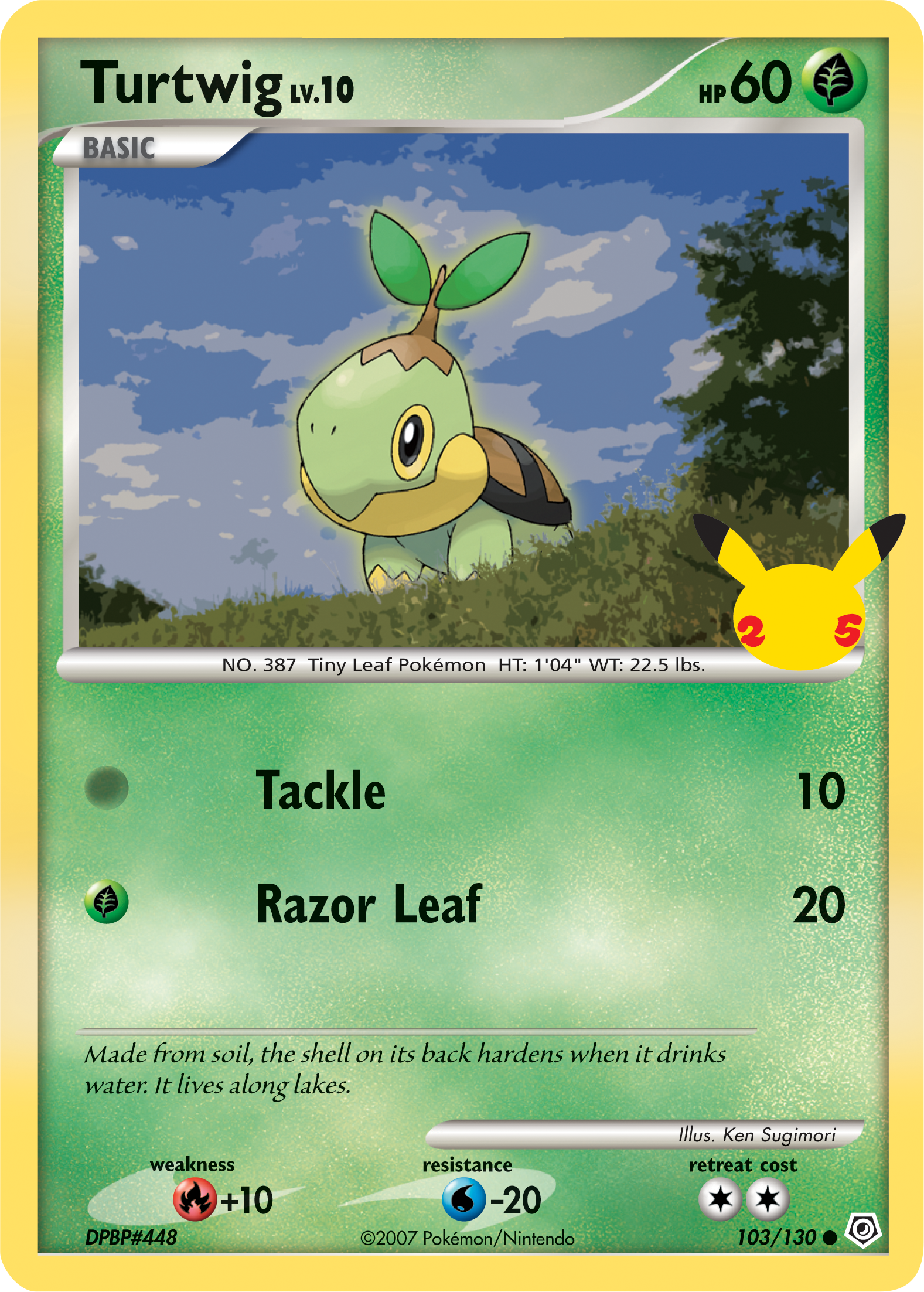 Turtwig (103/130) (Jumbo Card) [First Partner Pack] | Deep Dive Games St. Marys