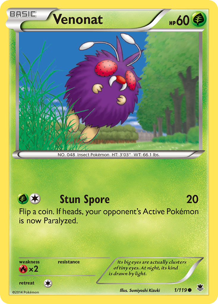 Venonat (1/119) [XY: Phantom Forces] | Deep Dive Games St. Marys