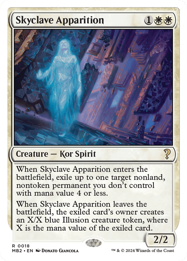 Skyclave Apparition (White Border) [Mystery Booster 2] | Deep Dive Games St. Marys