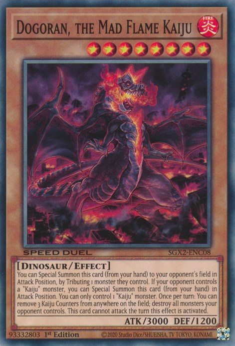 Dogoran, the Mad Flame Kaiju [SGX2-ENC08] Secret Rare | Deep Dive Games St. Marys