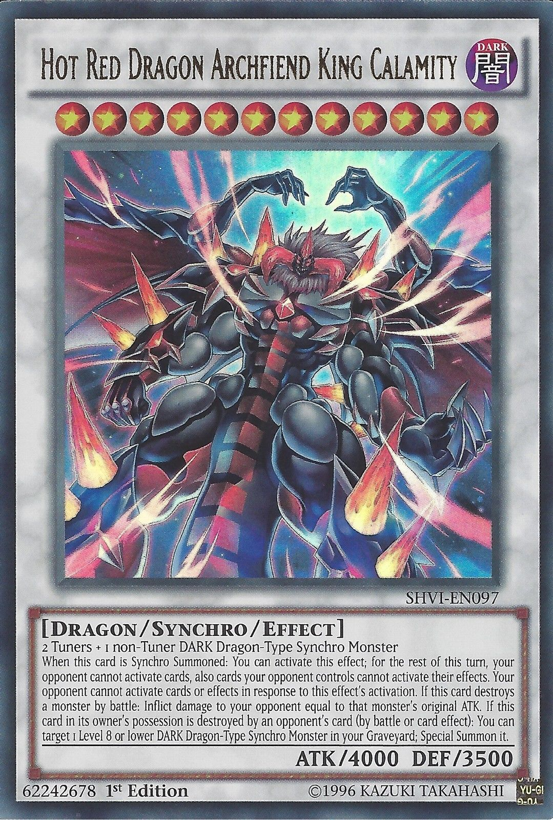 Hot Red Dragon Archfiend King Calamity [SHVI-EN097] Ultra Rare | Deep Dive Games St. Marys