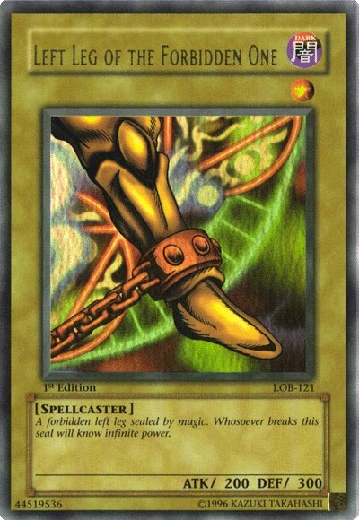 Left Leg of the Forbidden One [LOB-121] Ultra Rare | Deep Dive Games St. Marys