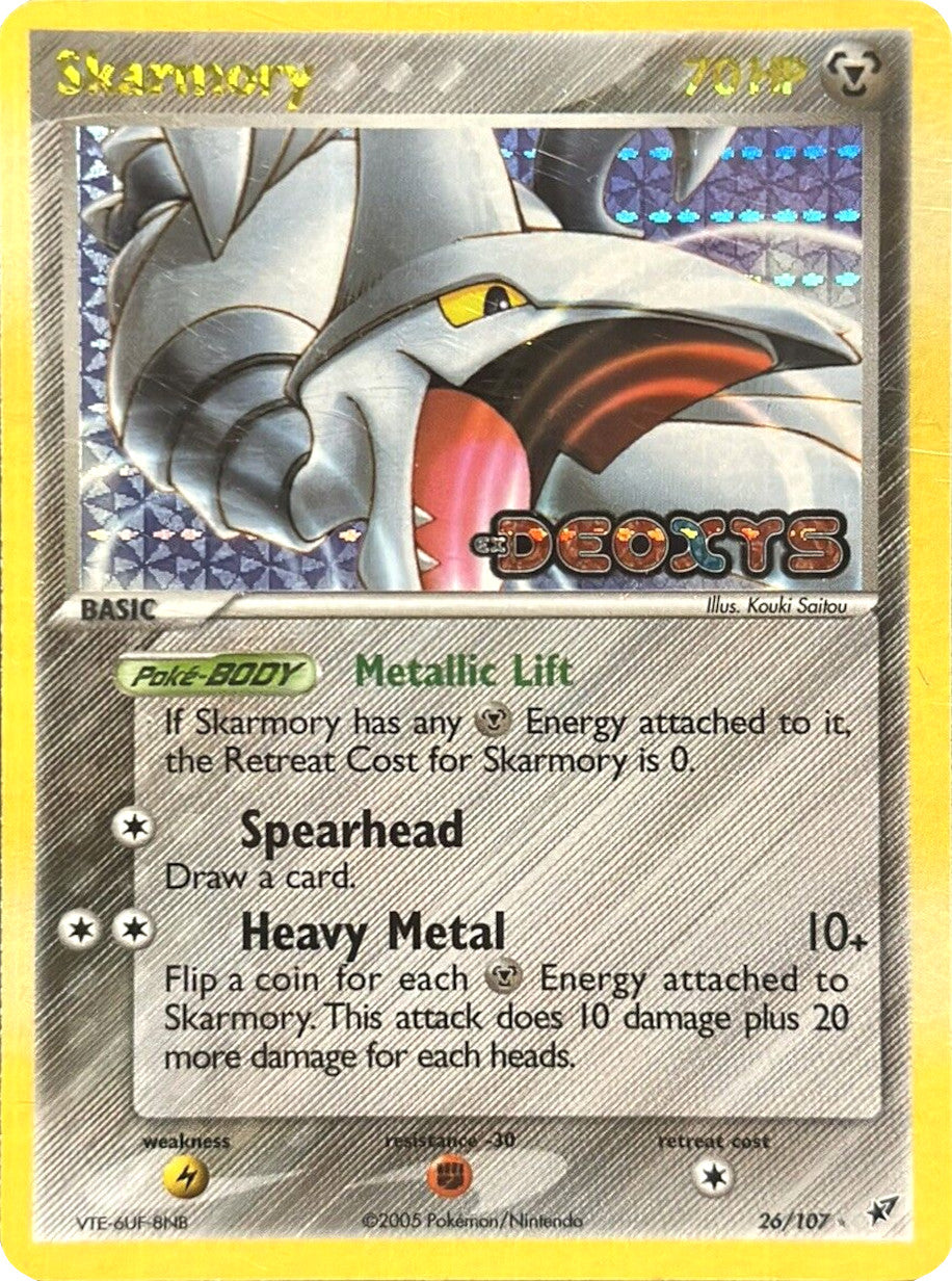 Skarmory (26/107) (Stamped) [EX: Deoxys] | Deep Dive Games St. Marys