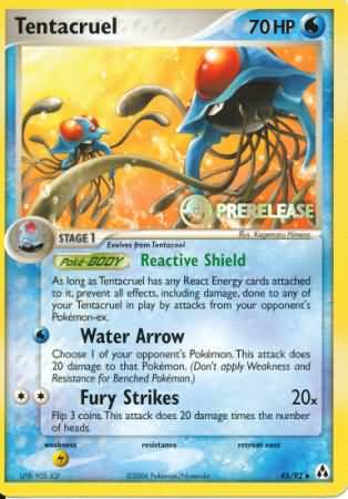 Tentacruel (45/92) (Prerelease Promo) [Nintendo: Black Star Promos] | Deep Dive Games St. Marys