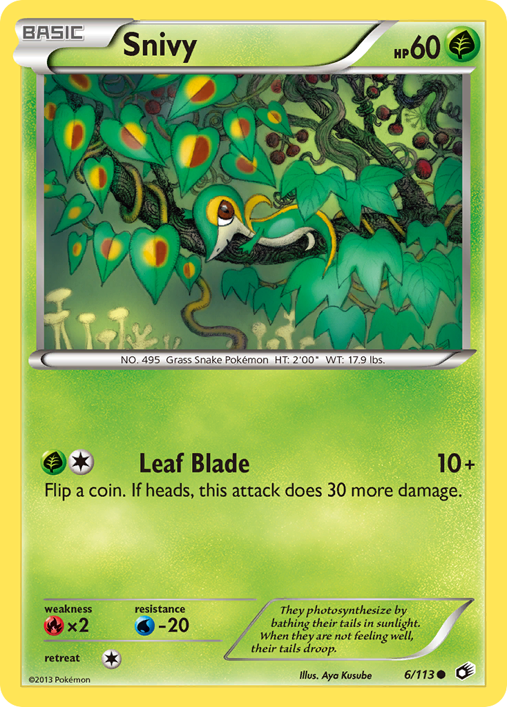 Snivy (6/113) [Black & White: Legendary Treasures] | Deep Dive Games St. Marys