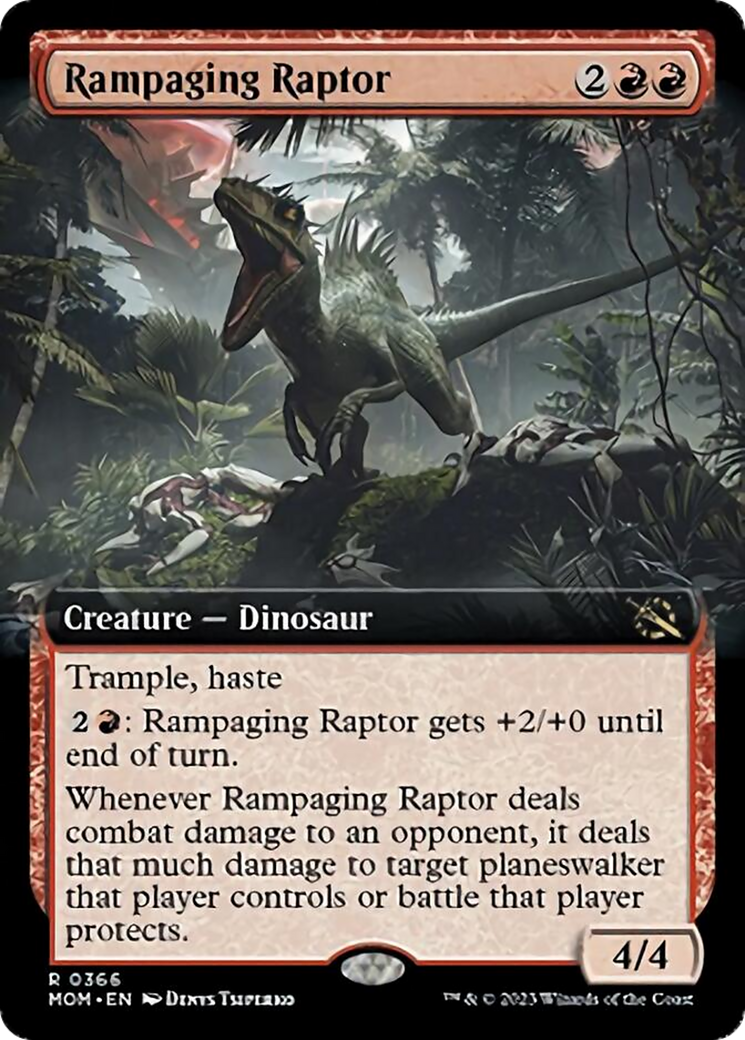 Rampaging Raptor (Extended Art) [March of the Machine] | Deep Dive Games St. Marys