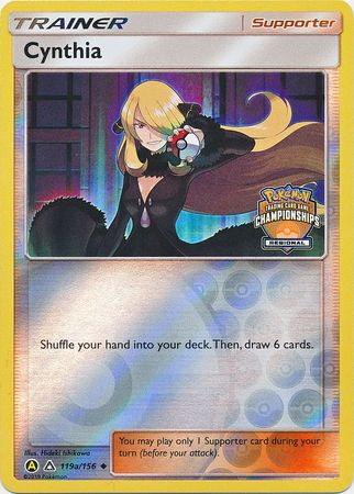 Cynthia (119a/156) (Regional Championship Promo) [Sun & Moon: Ultra Prism] | Deep Dive Games St. Marys