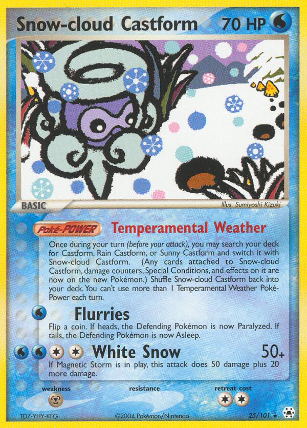 Snow-cloud Castform (25/101) [EX: Hidden Legends] | Deep Dive Games St. Marys