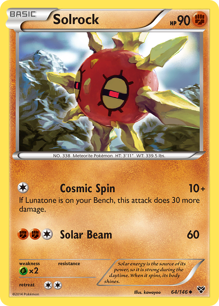 Solrock (64/146) [XY: Base Set] | Deep Dive Games St. Marys