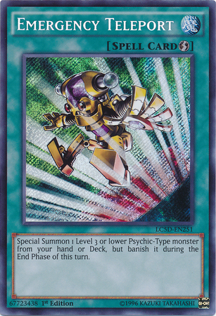 Emergency Teleport [LC5D-EN251] Secret Rare | Deep Dive Games St. Marys