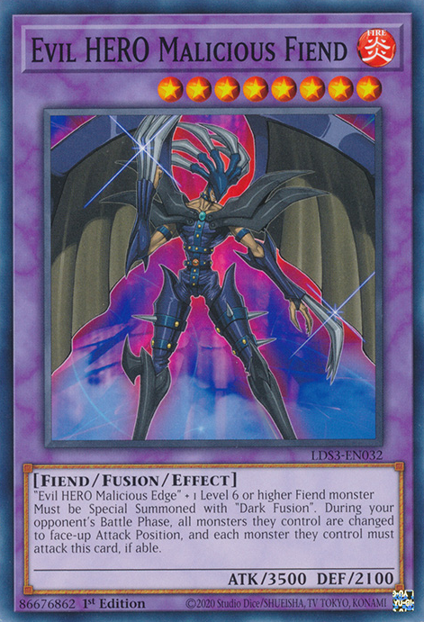 Evil HERO Malicious Fiend [LDS3-EN032] Common | Deep Dive Games St. Marys