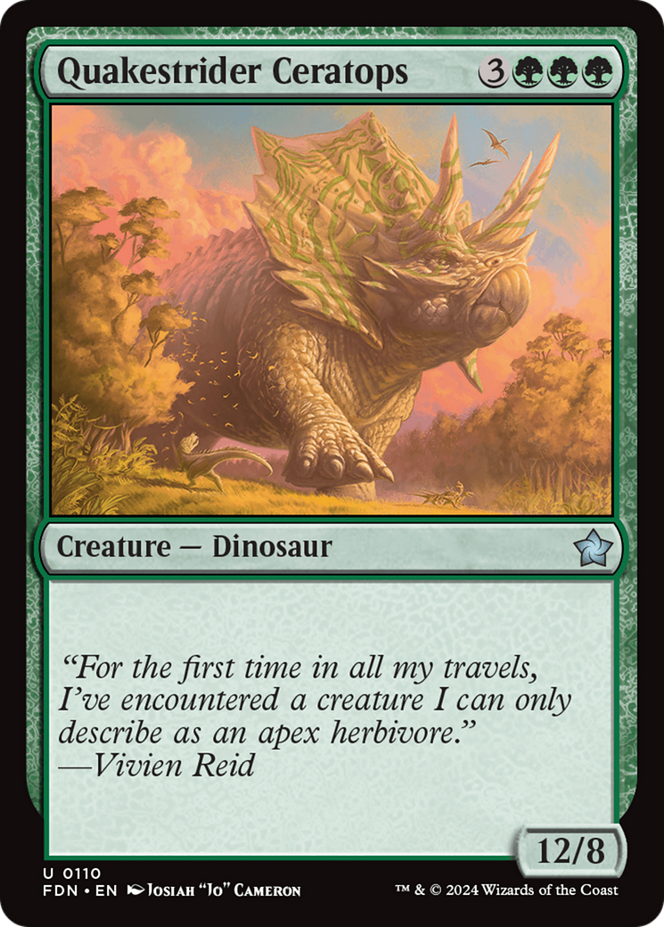 Quakestrider Ceratops [Foundations] | Deep Dive Games St. Marys