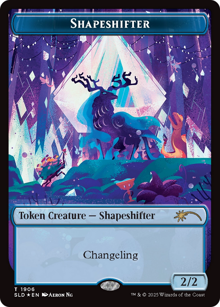 Shapeshifter Token (1906) (Double Rainbow Foil) [Secret Lair Drop Series] | Deep Dive Games St. Marys