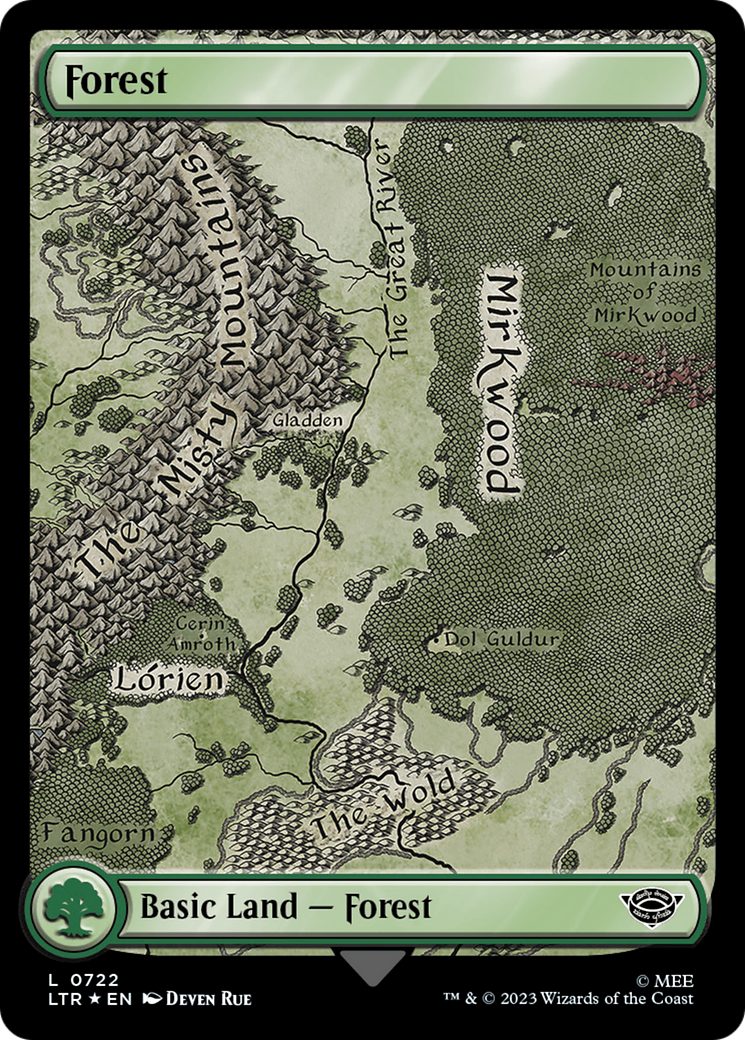 Forest (0722) (Surge Foil) [The Lord of the Rings: Tales of Middle-Earth] | Deep Dive Games St. Marys