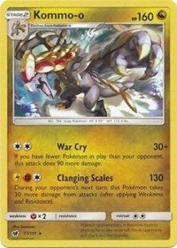 Kommo-o (77/111) (Cracked Ice Holo) (Theme Deck Exclusive) [Sun & Moon: Crimson Invasion] | Deep Dive Games St. Marys