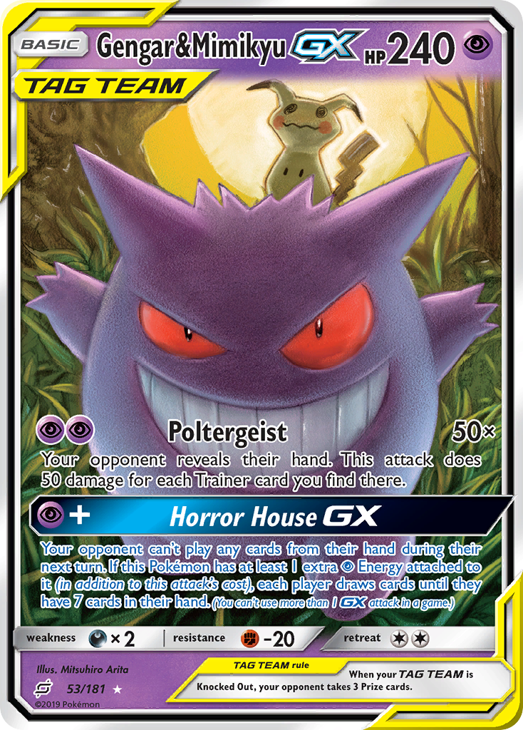 Gengar & Mimikyu GX (53/181) [Sun & Moon: Team Up] | Deep Dive Games St. Marys