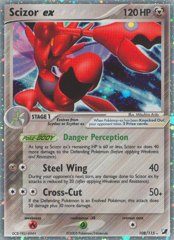 Scizor ex (108/115) [EX: Unseen Forces] | Deep Dive Games St. Marys