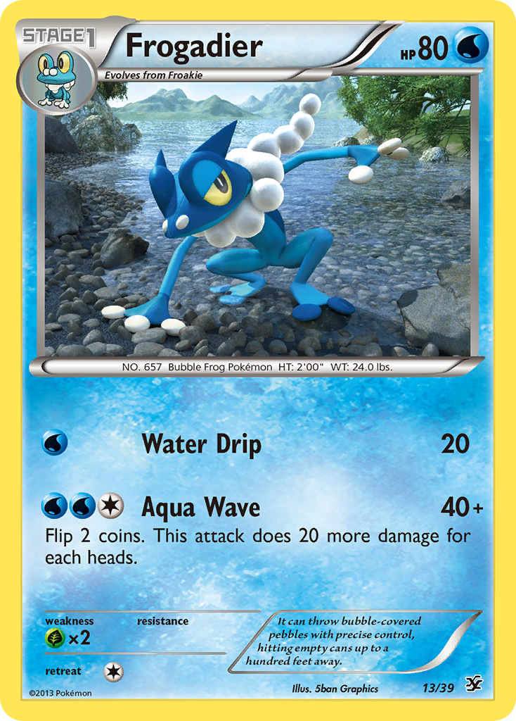 Frogadier (13/39) [XY: Kalos Starter Set] | Deep Dive Games St. Marys