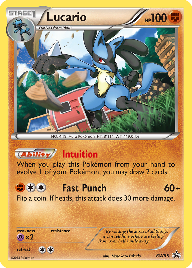 Lucario (BW85) [Black & White: Black Star Promos] | Deep Dive Games St. Marys