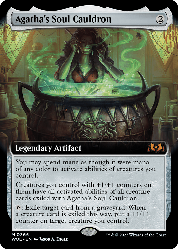 Agatha's Soul Cauldron (Extended Art) [Wilds of Eldraine] | Deep Dive Games St. Marys