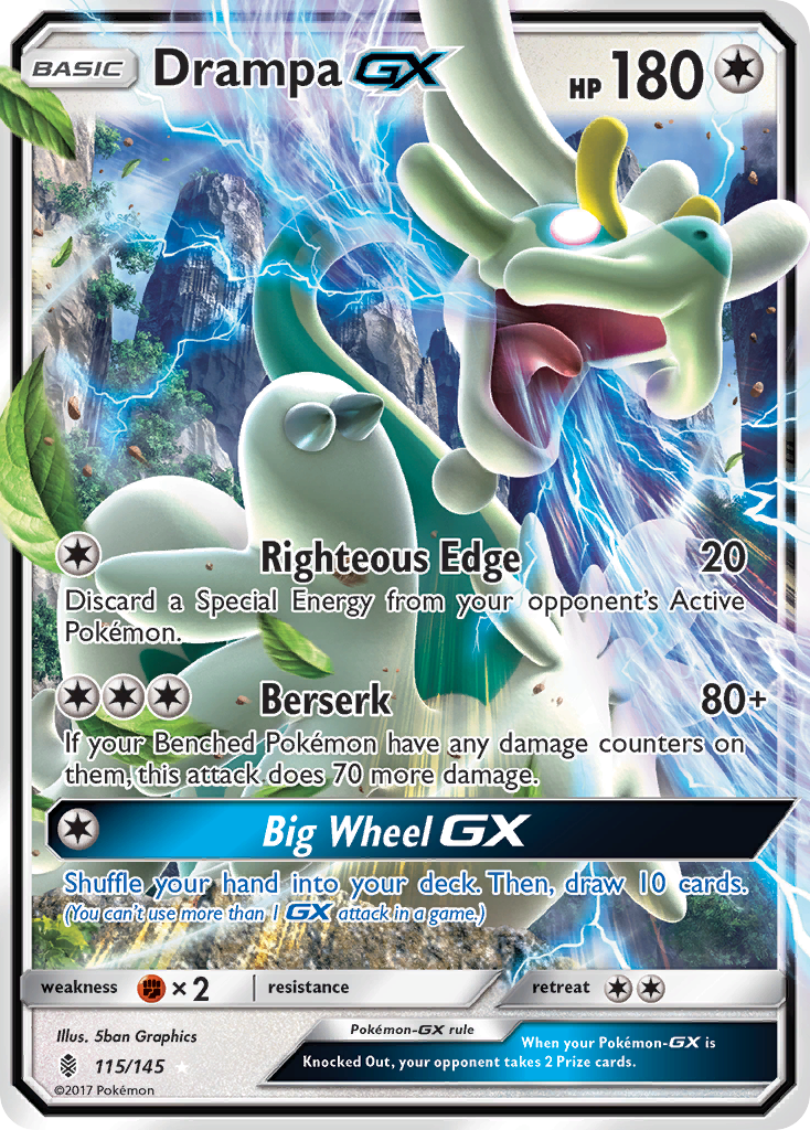 Drampa GX (115/145) [Sun & Moon: Guardians Rising] | Deep Dive Games St. Marys