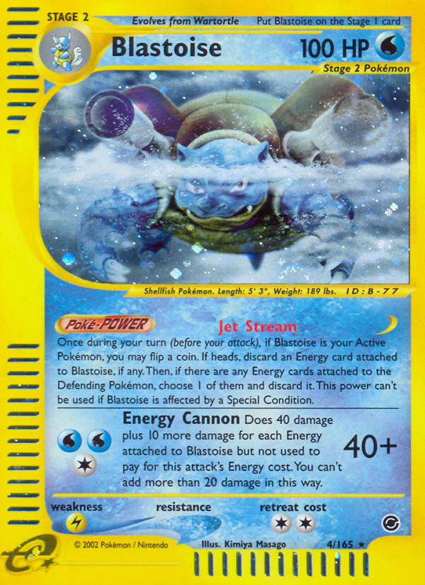 Blastoise (4/165) [Expedition: Base Set] | Deep Dive Games St. Marys